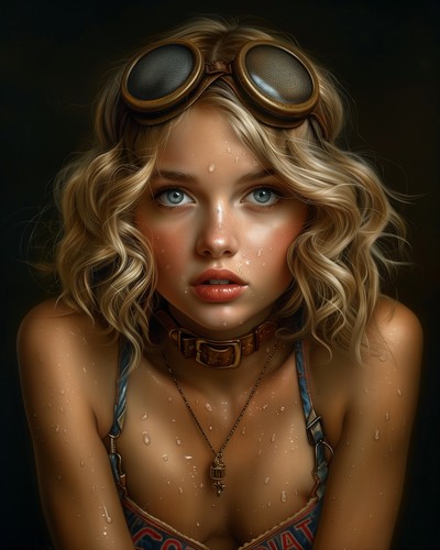 8x10 art print goggles - 8x10, pair
