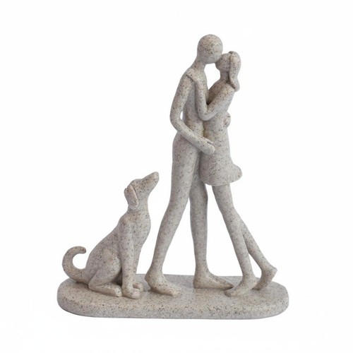 Couple and dog - and,