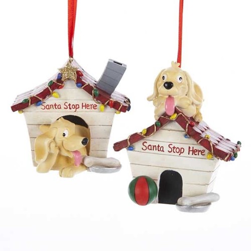 Dog house ornaments - dog,